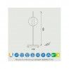 LÁMPARA DE MESA CUBA LED 8W - Sobremesa - 1